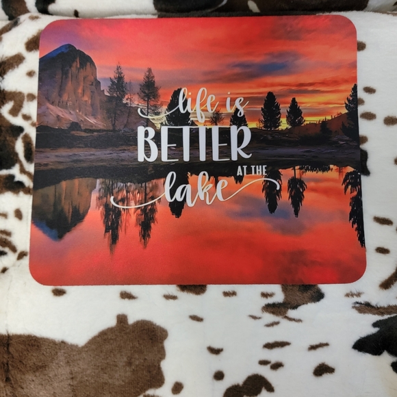 Life Is Better At The Lake Computer Mouse Pad - Picture 2 of 8